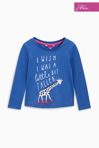 Little Joule Ava Dazzling Blue Appliqu&eacute; Jersey Top